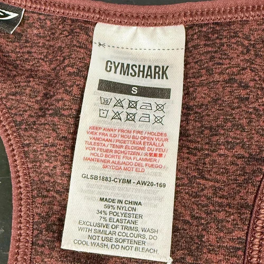Gymshark Tank Sports Bra Small - Picture 2 of 3